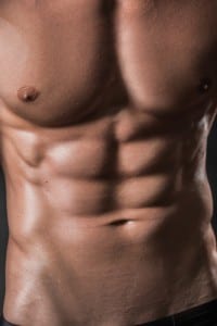 Male model with toned chest and abs